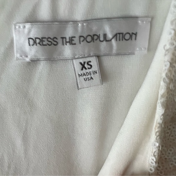 Cream and White Sequined Zoe Dress - Picture 5 of 15